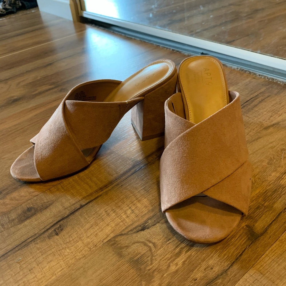 Suede heels